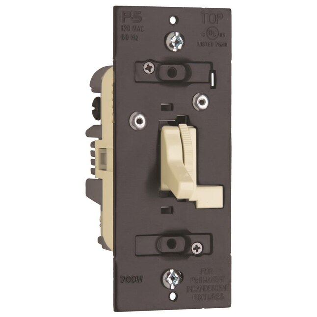 Pass & Seymour Single Pole Dimmer 3 Way Almond 700w 120v TD703PLACCV6 Retail: $14.98 Special