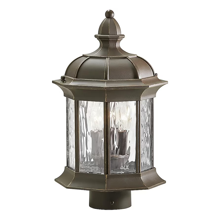 Kichler Lighting Brunswick 15.35-in H Olde Bronze Post Light, 39471 0616280, MSRP: $93.98, CLEARANCE! SPECIAL DISCOUNT