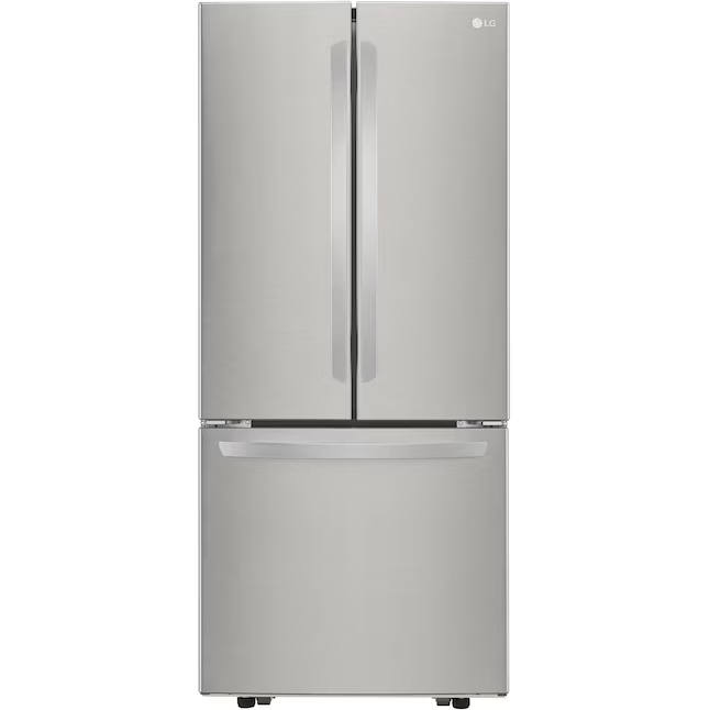 LG 21.8-cu ft French Door Refrigerator with Ice Maker (Stainless Steel)