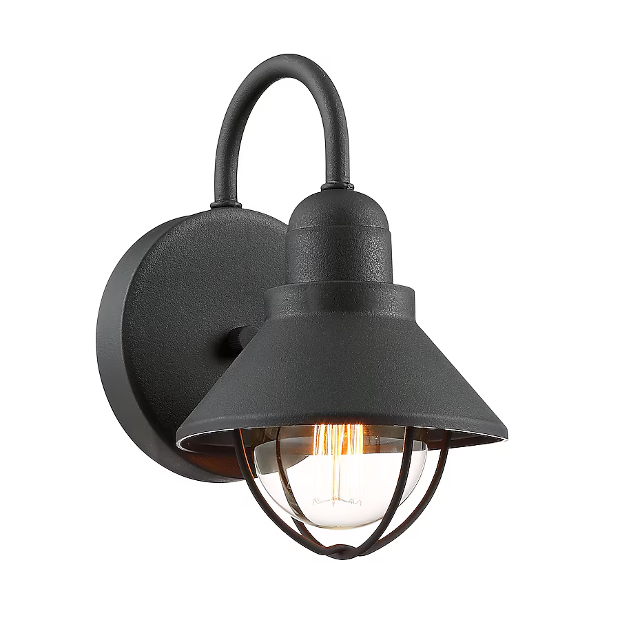 Quoizel Cape Cod 9.5-in H Black Outdoor Wall Light, LWS3464A 759429, MSRP: $39.98, CLEARANCE! SPECIAL DISCOUNT