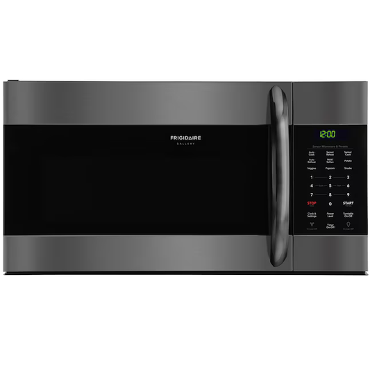 Frigidaire Gallery 1.7-cu ft 1000-Watt Over-the-Range Microwave with Sensor Cooking (Black Stainless Steel), FGMV176NTD *HD2406, Retail: $419, FINAL PRICE: $229.99 + TAX