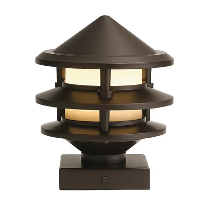 Kichler 4-in x 4-in 200-Lumen 3-Watt Olde Bronze Low Voltage Hardwired LED Outdoor Post Cap Light (3000 K), 28316 884506, CLEARANCE PRICE: $4.99 + TAX