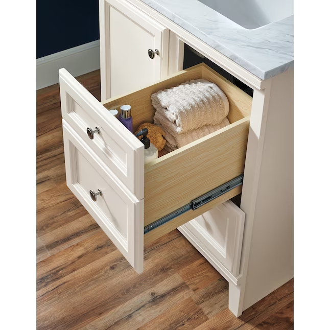 Diamond NOW Calhoun 30-in White Bathroom Vanity Base Cabinet without Top, 39D VSDB30   791573 *HD2409, Retail: $349, FINAL PRICE: $199.99 + TAX