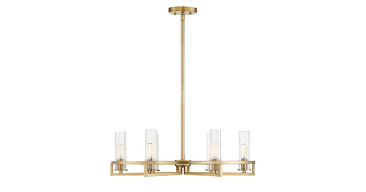 1-806-6-322 BOLTON 6 LT CHANDELIER RETAIL:$ 634.00 WHOLESALE:$ 317.00 (Rug-4) Final:$133.00 Clearance!