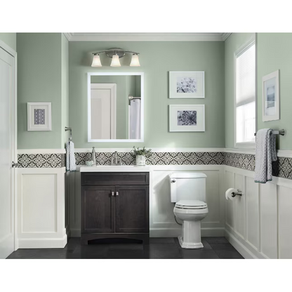 Style Selections Drayden 30-in Heirloom Single Sink Bathroom Vanity with White Cultured Marble Top, CM18F30-SS   642555 *HD2412, Retail: $399.00, FINAL PRICE: $249.99 + TAX