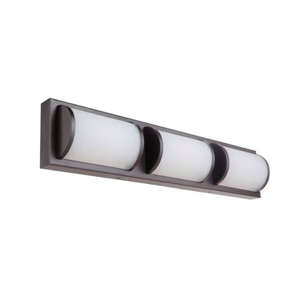 allen + roth Kinsley 22-in 3-Light Bronze LED Modern/Contemporary Vanity Light Bar, VBL18-3BZ   1362621 *HD2412, Retail: $69.98, FINAL PRICE: $37.99 + TAX