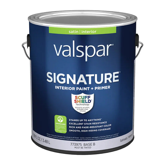 Valspar Satin Interior Signature Paint + Primer 30 fl oz 391683 Base B