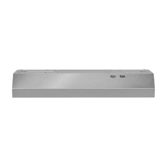 Whirlpool 30-in 270-CFM Ducted Stainless Steel Under Cabinet Range Hoods Undercabinet Mount, WVU17UC0JS *HD2409 SN: 9599 [FB152], MSRP: $ 199, Final: $ 149.99, CLEARANCED: $99.99 + Tax