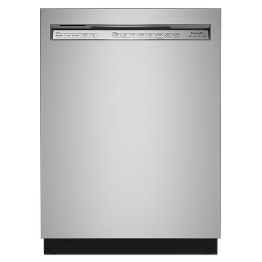 KitchenAid 24-in Front Control Built-In Dishwasher (Stainless Steel with Printshield Finish), 47-dBA Very Quiet (43-50 Db), KDFE104KPS, MSRP: $779, Final Price: $599.99 +Tax