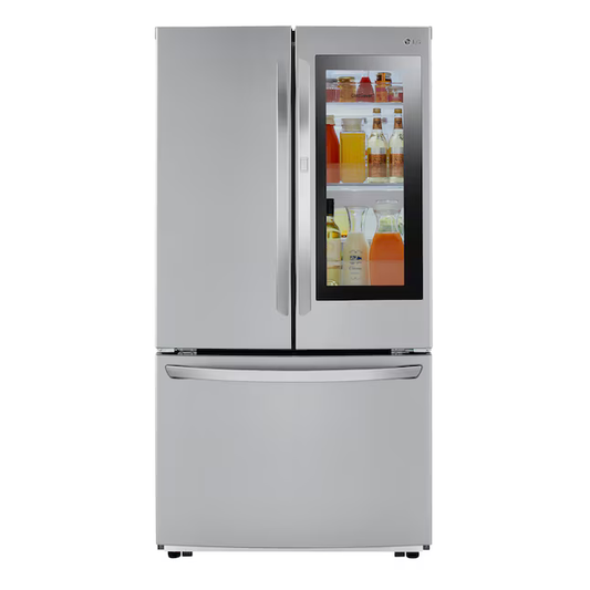 LG Counter-depth InstaView 23-cu ft French Door Refrigerator with Ice Maker, Ice Dispenser and Door within Door (Fingerprint Resistant) ENERGY STAR, LFCC23596S, Retail: $2899, FINAL PRICE: $1,999.99 + TAX