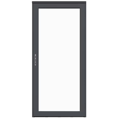 LARSON Platinum Secure Glass 36-in x 81-in Peregrine (Graphite) Aluminum Storm Door Full-view (Handle Not Included), 44904392R  2128277  *JR2408, Retail: $594, FINAL PRICE: $359.99 + TAX