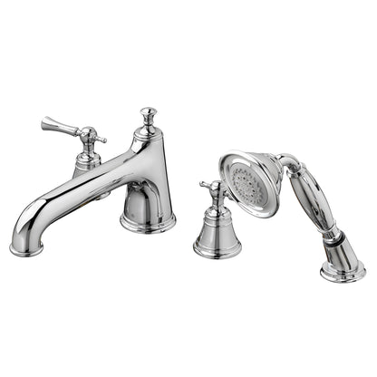 DXV Randall D35102900.100 Deck Mount Bathtub Faucet With Hand Shower With Lever Handles, Polished Chrome, MSRP: $1,047.00, Final Price: $355.60 + Tax