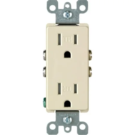 Leviton Decora 15 Amps 125 V Duplex Ivory Outlet 5-15R, MSRP/Retail:$3.99 Special