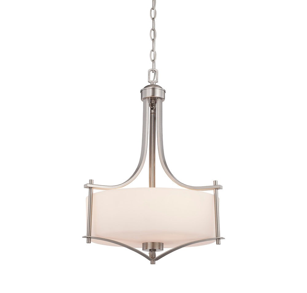 3-33-3SN / 3-333-3-SN Colton 3 Light 18 inch Satin Nickel Pendant Retail: $ 360.00 Wholesale: $ 180.00 - C-1 -  Final:$63.00Clearance!