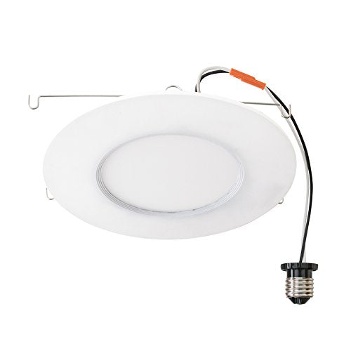 Utilitech 65-Watt Equivalent White Dimmable LED Recessed Retrofit Downlight (Fits Housing Diameter: 5-in or 6-in)