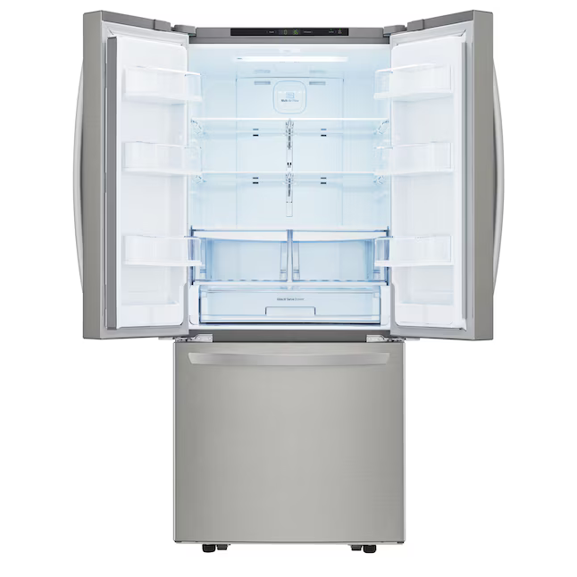 LG 21.8-cu ft French Door Refrigerator with Ice Maker (Stainless Steel)