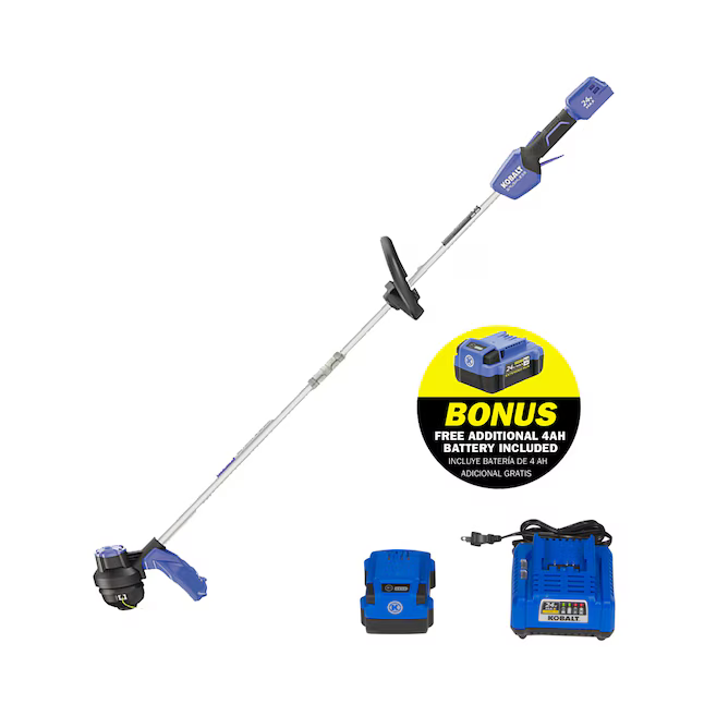 Kobalt 24-volt 12-in Straight Shaft Battery String Trimmer 4 Ah, KST 4024AB-03  3488480, MSRP: $149.99, - FINAL: