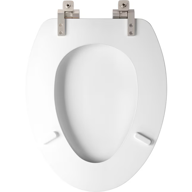 Mansfield Wood White Elongated Soft Close Toilet Seat, 3649430, MSRP: $52.65 - FINAL: