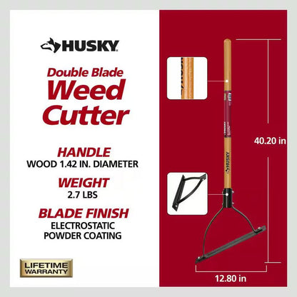 Husky 30 in. Double Blade Weeder Cutter 77636-950, MSRP: $32.98 - FINAL: