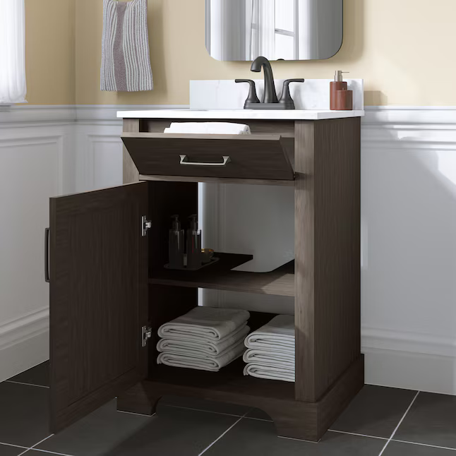 Style Selection 24 IN Alton Vanity, LWSG24VBR 4082265 MSRP: $624.00 FINAL PRICE: $279.99 + TAX