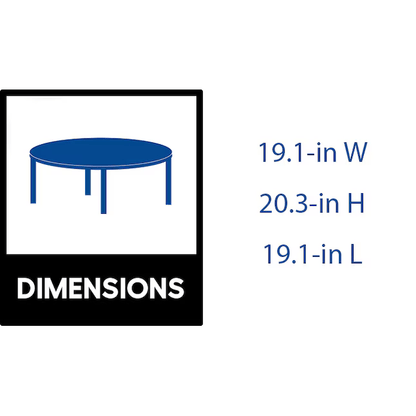 Allen + Roth Maitland Round Wicker Outdoor End Table 19.1-in W x 19.1-in L FWS80629D, MSRP: $228, Final Price: $129.00, [FB018] CLEARANCED: