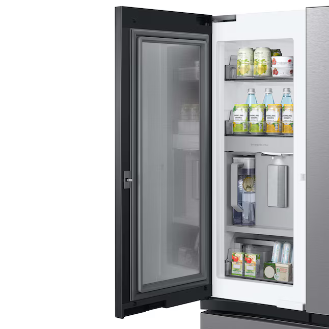 Samsung ADA 30 Cu. Ft. Stainless Steel BESPOKE 3-Door French Door Refrigerator With Beverage Center, RF30BB6600QLAA, MSRP: $3,114.00, - FINAL: