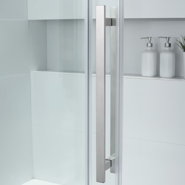 OVE Decors Sedona Satin Nickel 58-in to 60-in x 59-in Semi-frameless Sliding Bathtub Door 923231 SEDONA-SNTD *HD2405, Retail: $ 879.00 - Final: