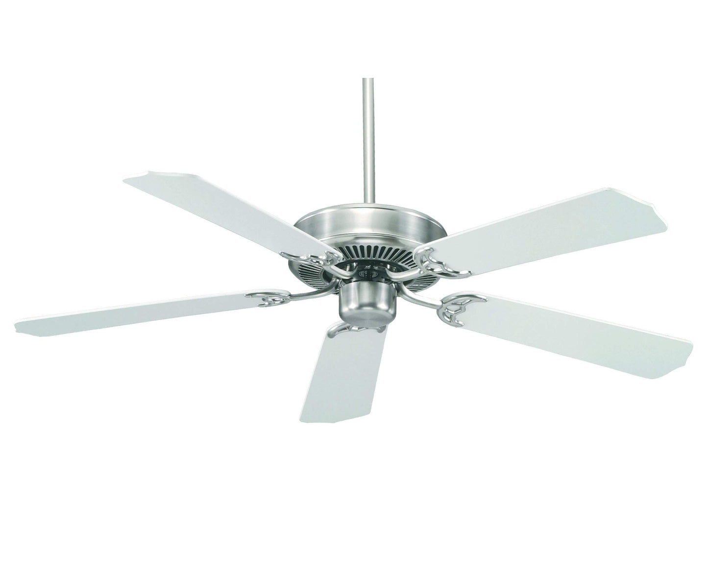 52-FAN-5W-SN Builder Specialty 52-inch Ceiling Fan SATIN NICKEL MSRP: $136.8 CLEARANCE DISCOUNT! LOC: Rug 4