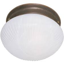 6-400-7-BN FLUSH MOUNT White Ribbed Marble BROWNSTONE, 400-BN 69-LI400-BN, MSRP: $32.00, WHOLESALE: $16.00, (C-7), Final: $6.00, Clearance!