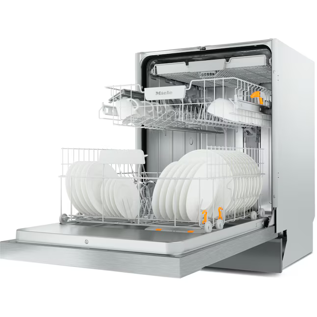 Miele 24-in Front Control Built-In Dishwasher With Third Rack (Fingerprint Resistant Clean Touch Steel) ENERGY STAR 44-dBA Very Quiet Sound Level, G5008SCU *JR2412, Retail: $1,299.00, FINAL PRICE: $699.99 + TAX