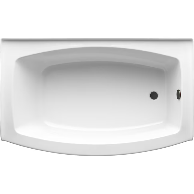 KOHLER Expanse 38-in x 60-in White Acrylic Alcove Bathtub (RIGHT DRAIN), 1100-RA-0 *HD2406, Retail: $1477.54, FINAL PRICE: $799.99 + TAX