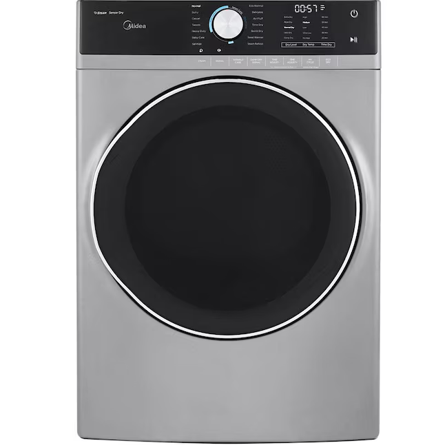 Midea 27 Inch Electric Dryer with 8.0 Cu. Ft. Capacity, MLE52S7AGS, MSRP: $1,099.00 - FINAL: