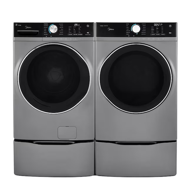 Midea 27 Inch Electric Dryer with 8.0 Cu. Ft. Capacity, MLE52S7AGS, MSRP: $1,099.00 - FINAL: