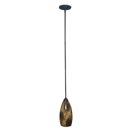 Portfolio Espresso Mini Transitional Art Glass Cylinder Pendant, 74921, MSRP: $49.98, CLEARANCE! SPECIAL DISCOUNT