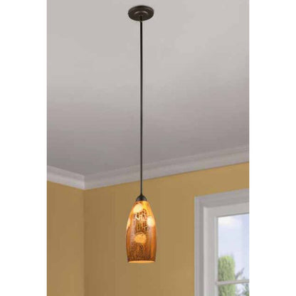 Portfolio Espresso Mini Transitional Art Glass Cylinder Pendant, 74921, MSRP: $49.98, CLEARANCE! SPECIAL DISCOUNT