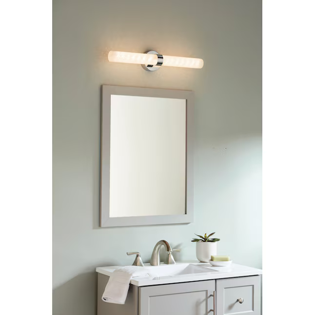 Origin 21 Caroline 24-in 2-Light Polished Chrome LED Modern/Contemporary Vanity Light Bar, VBL13-24CH   970853 *HD2412, Retail: $89.98, FINAL PRICE: $49.99 + TAX