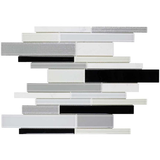 **PER PIECE ** SPOTLIGHT GLASS LINEAR BLEND SF170138, 15pcs, 14.4sf, FINAL PRICE: $3.99/pc $59.85/bx