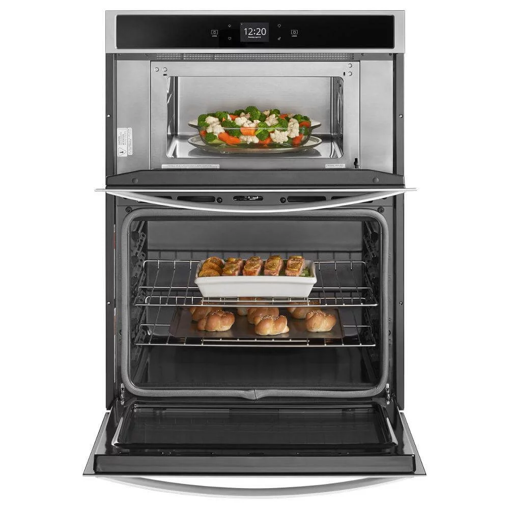 Whirlpool 30-in Self-cleaning Smart Microwave Wall Oven Combo (Stainless Steel), WOC54EC0HS, MSRP: $3,599.00, - FINAL:$1999.99 - Clearance: 1699.99