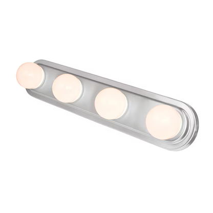 Project Source 4.72-in 4-Light Brushed Nickel LED Modern/Contemporary Vanity Light Bar, MLV210-LED30K9030   1362644, Retail: $49.98, FINAL PRICE: $29.99 + TAX