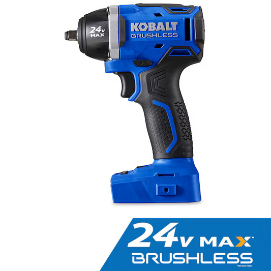 Kobalt 24-volt Variable Speed Brushless 3/8-in Drive Cordless Impact Wrench (Bare Tool) 0672828