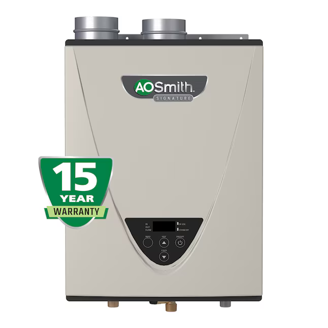 A.O. Smith Signature Series 10-GPM 199000-BTU Indoor Natural Gas Tankless Water Heater, [FB189]