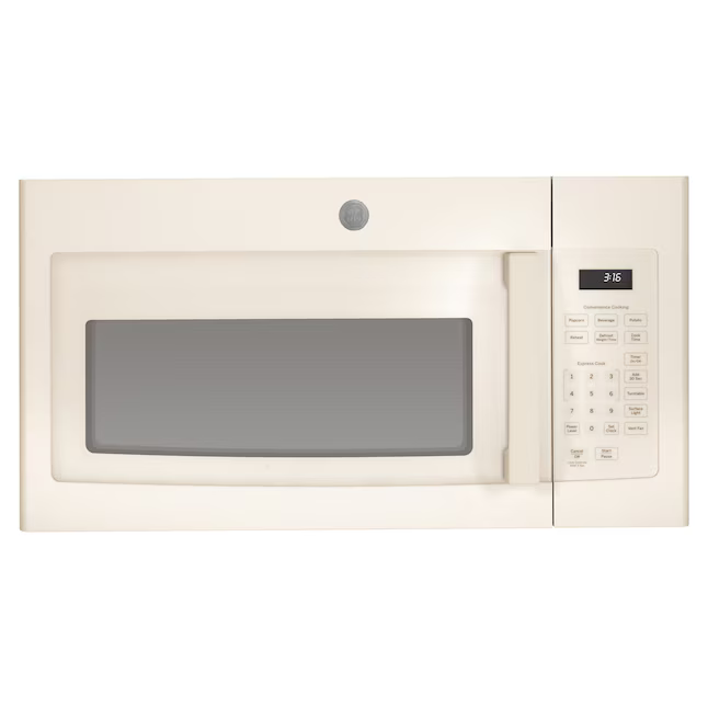 GE 1.6-cu ft 1000-Watt 29.875-in Over-the-Range Microwave (Bisque), JVM3160DFCC, MSRP: $309.00, Final Price: $149.00 + Tax