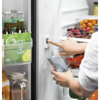 GE 27-cu ft French Door Refrigerator with Ice Maker and Water dispenser (Fingerprint-resistant Stainless Steel) ENERGY STAR, CLEARANCED