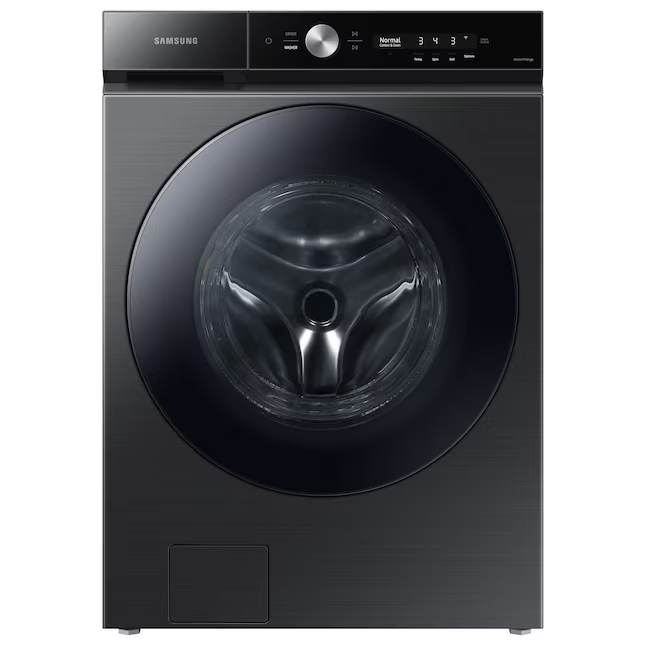 Samsung Bespoke 5.3 cu. ft. Ultra Capacity Front Load Washer with Super Speed Wash and AI Smart Dial - Brushed Black