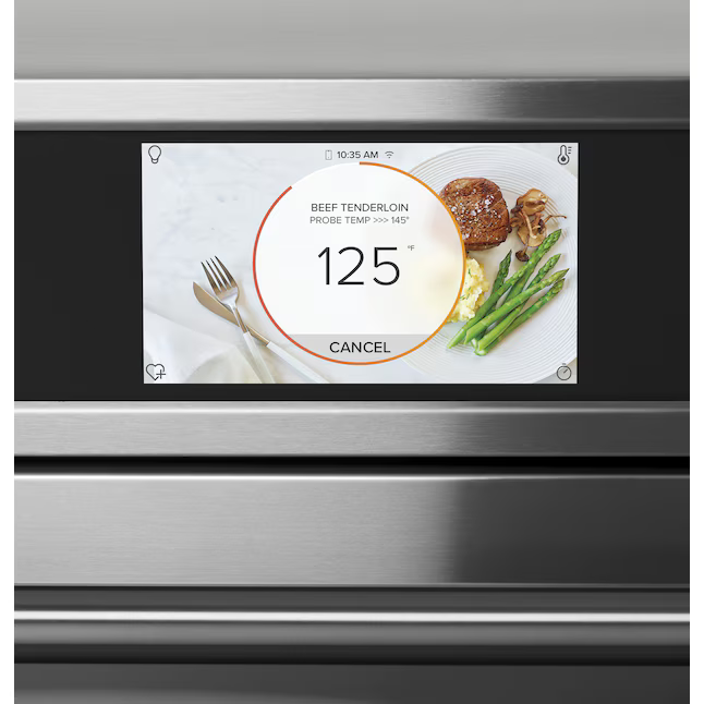 Cafe 30-in Smart Single Electric Wall Oven with Air Fry True Convection and Self-cleaning (Stainless Steel)