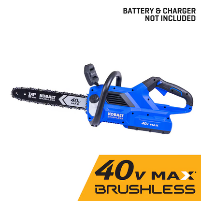 Kobalt Gen4 40-volt 14-in Battery Chainsaw (Battery and Charger Not Included), 4132852, MSRP: $149.00