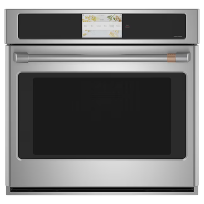 Cafe 30-in Smart Single Electric Wall Oven with Air Fry True Convection and Self-cleaning (Stainless Steel)