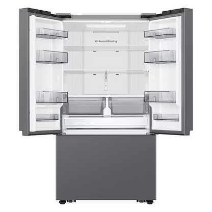 Samsung Large Capacity 3-Door French Door 27 cu. ft. Counter Depth Refrigerator with Dual Auto Ice Maker, RF27CG5010S9AA, MSRP: $1,999.00, FINAL PRICE: $999.99 + TAX