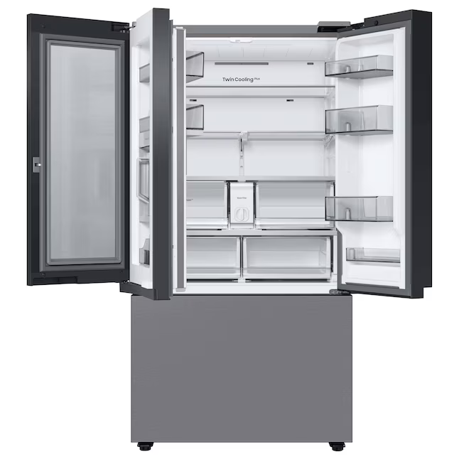 Samsung ADA 30 Cu. Ft. Stainless Steel BESPOKE 3-Door French Door Refrigerator With Beverage Center, RF30BB6600QLAA, MSRP: $3,114.00, - FINAL: