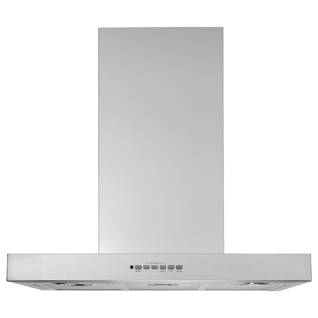 GE 30-in 350-CFM Stainless Steel Wall-Mounted Range Hood with Charcoal Filter